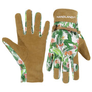 HANDLANDY front packaging showing leather gloves and size L benefits