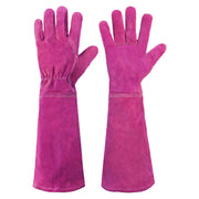 HANDLANDY front view of gloves showing full gauntlet protection and fit