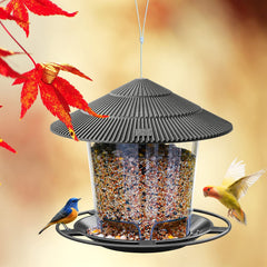 Hanizi feeder tray with drainage holes keeping seeds dry and reducing spoilage