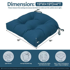 HAPACE strap and anti-slip bottom detail securing cushions to chairs for stability