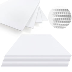 HAPANGODIR front stack of white corrugated boards showing clean printable surface and convenience