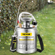 Happybuy sprayer front view showing stainless steel tank and handle for durability