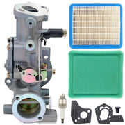 Harbot 498298 front packaging showing carburetor kit and features