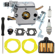 Harbot PP5020AV front view showing carburetor and mounting points for easy replacement