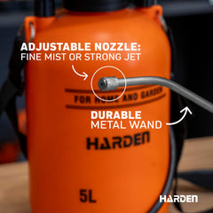 Harden top fill and cap view showing easy refills and safe sealing benefit