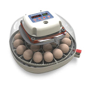 Harris Farms front view of incubator showing compact tabletop design and visibility benefit