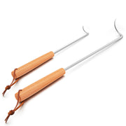 HaSteeL front view of pigtail flipper pair showing design and lengths, durable tool