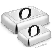 HaSteeL rectangle melting dome front view shows sturdy stainless steel and benefit of fast melting