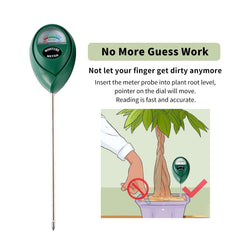 Hathdia meter inserted in large pot showing accurate root-zone readings