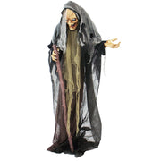 Haunted Hill Farm witch front view showing full-life-size impact