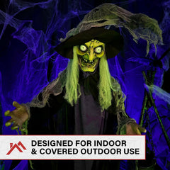 Haunted Hill Farm witch poseable arms detail for customizable gestures