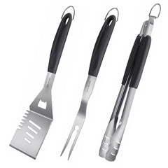 HAUSHOF front packaging showing full 3-piece grill set and durable finish