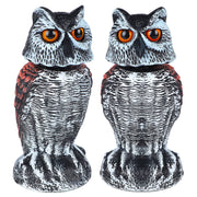 Hausse front view decoy owl showing predator look and quick deterrence