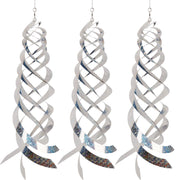 Hausse spinner front view showing reflective spiral deterring birds