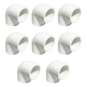 HayEastdor front packaging showing 8 white 3/4 inch PVC elbows, quick project-ready