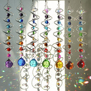 H&D HYALINE & DORA front view of seven-piece set showing colorful crystals and motion