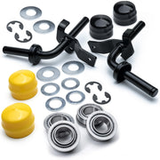 HD Switch front assembly spindle installed showing improved durability