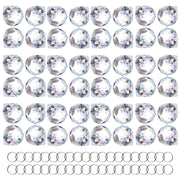 HDCRYSTALGIFTS front view clear crystal prisms adding sparkle