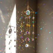 HDCRYSTALGIFTS front view of 17-inch suncatcher showing full length and sparkle
