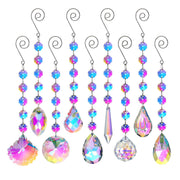 HDCRYSTALGIFTS front view of nine suncatcher pack bright decorative set
