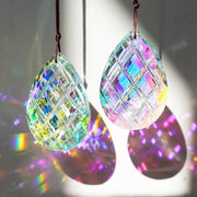 HDCRYSTALGIFTS front view of two prisms creating ambient sparkle