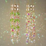 HDCRYSTALGIFTS two suncatchers front view showing elegant design and bright effect
