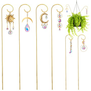 HDCRYSTALGIFTS front packaging showing six gold trellis stakes and crystals