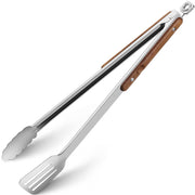 HE-SANQI front view with walnut wood handles showing solid build and style