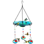 HEADAK LIFE front view hanging bird bath showing whole unit and appeal