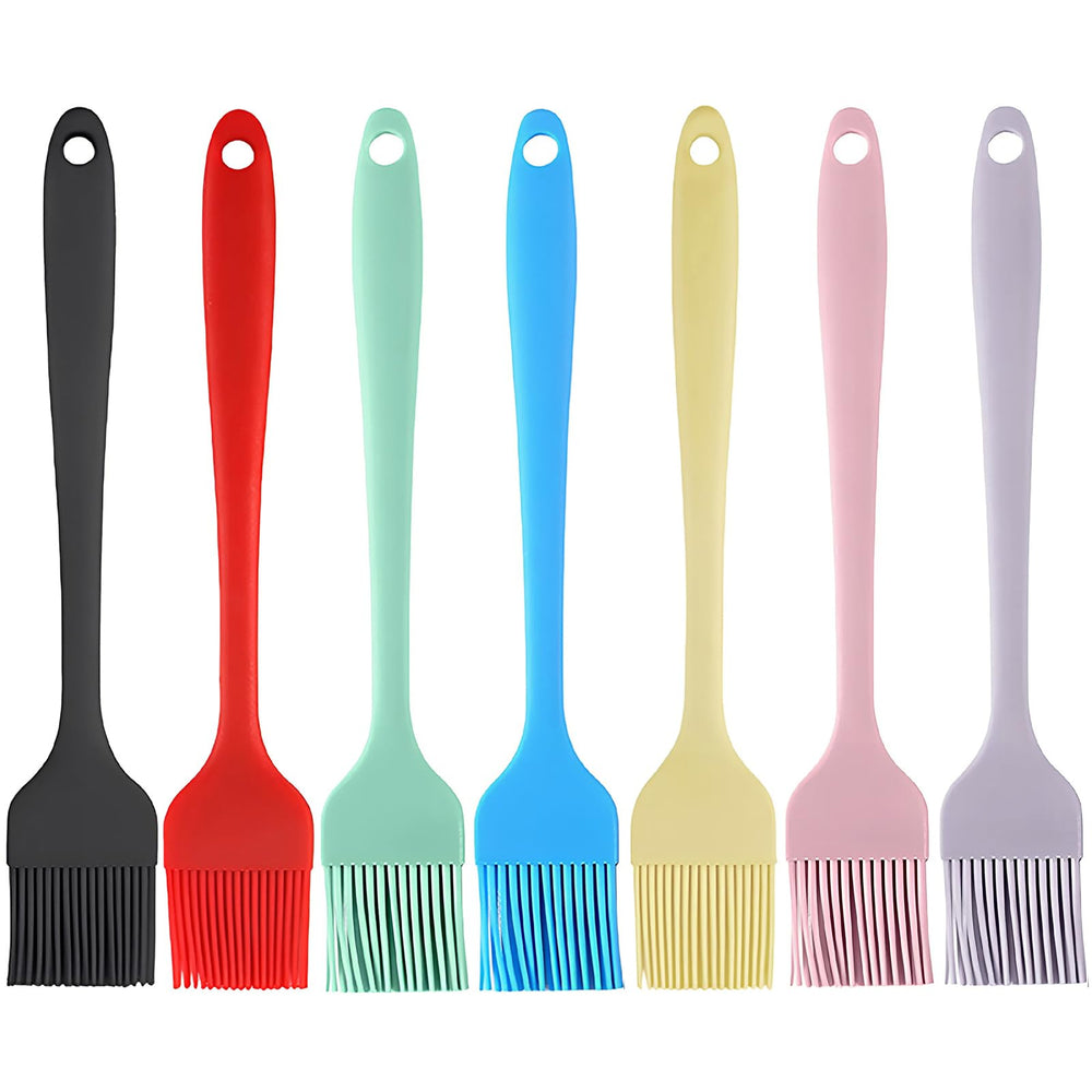 Headaze brush front packaging showing seven colorful brushes and set benefits