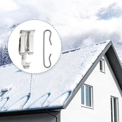 HEATIT mounted on asphalt shingle edge showing neat cable alignment benefit
