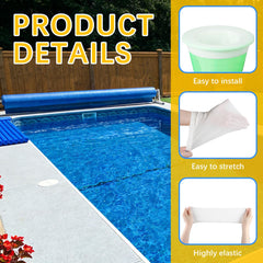 HeatPure skimmer sock stretched over basket demonstrating secure fit benefit