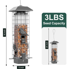 Henzavk clear tube displaying seed level for quick refill checks and monitoring