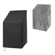 HERSENT front view of cover protecting stackable chairs, shows full fit and protection