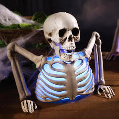 Heukikt front view skeleton stake showing bone details and compact design benefit