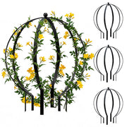HEYTIMI trellis front view showing round obelisk and elegant support benefit