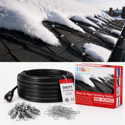 H&G Lifestyles front packaging showing 50ft heat cable kit, clear product ID and benefits