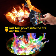 HGD blue flame effect produced by packet, vibrant visual enhancement