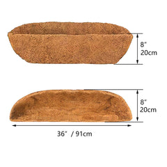 HHTHH close-up coconut fiber texture highlighting breathability and water retention