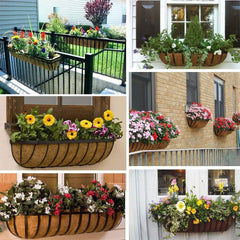 HHTHH liner installed in window box demonstrating tidy planting and containment