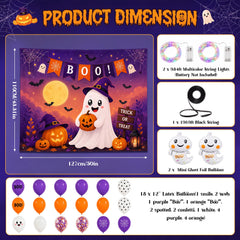 Hiboom multicolor string lights lit at night creating warm, festive glow for displays