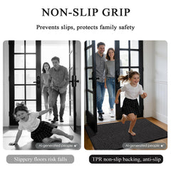 hicorfe mat in kitchen absorbing spills and dirt