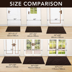 hicorfe TPR rubber backing detail preventing slips and protecting floors