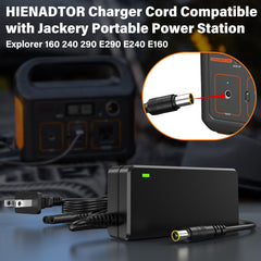HIENADTOR sturdy US two-prong plug detail for secure mains connection