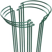 HiGift front view of six green metal plant support stakes showing pack benefit