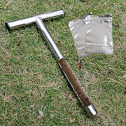 HiHydro front view of probe and two sample bags, showing durable kit for field testing