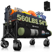 HIKEMOON front view showing large cargo space and sturdy frame benefit easy loading