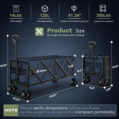 HIKEMOON adjustable handle extended for ergonomic pulling benefit