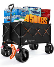 Hikenture wagon front packaging showing product and portability benefits