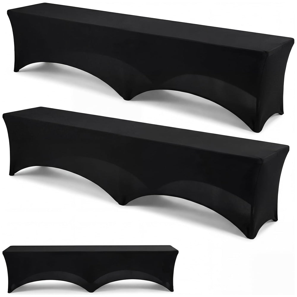 Hillsuren front view of two black bench covers, professional finish